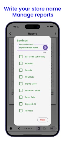 Supermarket QR Barcode Scanner iPhone screenshot