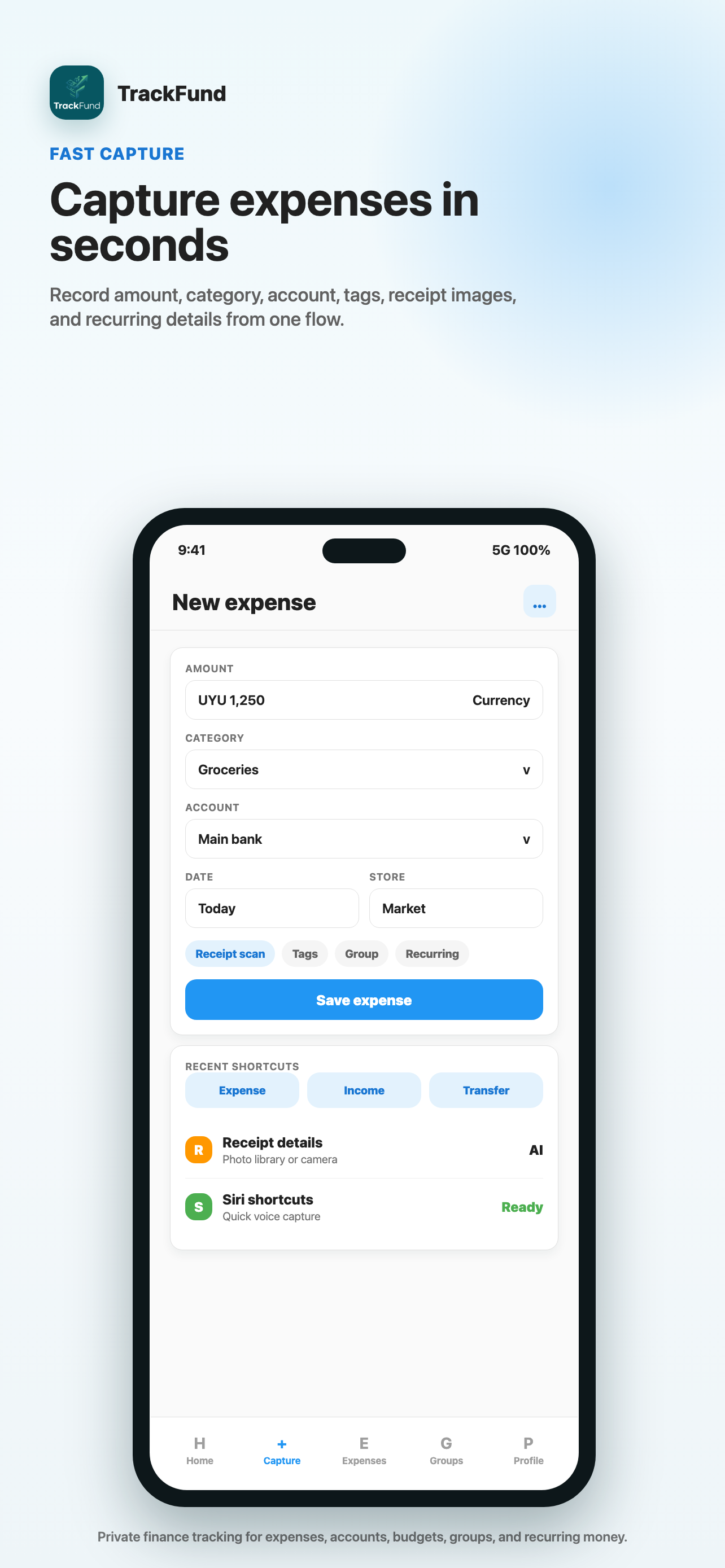 TrackFund screenshot 4
