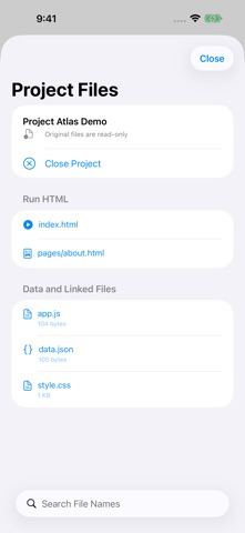 HTML Web Preview: JS CSS JSON Screenshot 6 of 6