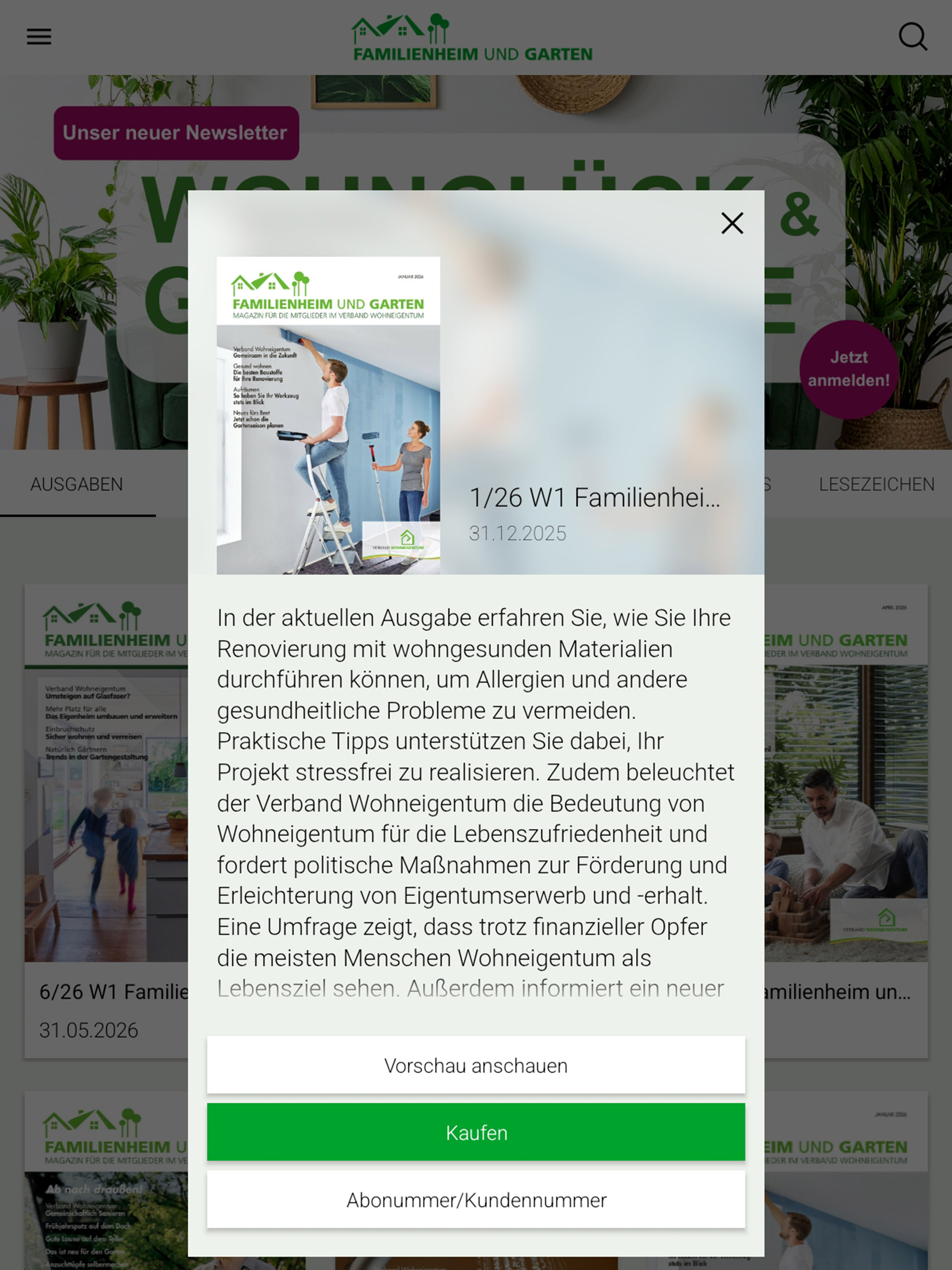 Familienheim und Garten