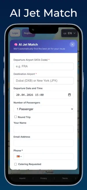 JetOpti: Private Jet Charter screenshot 2