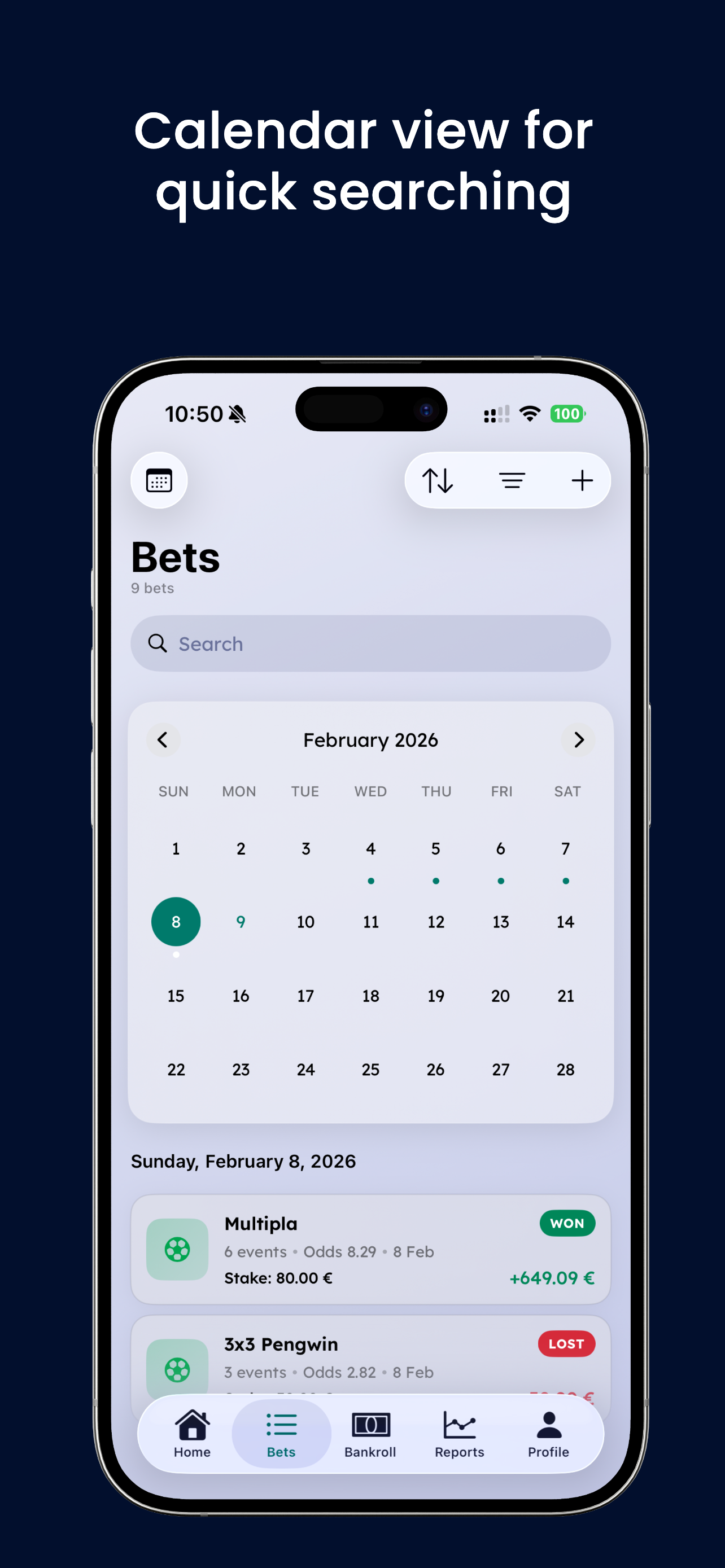 Wallbet – Bet Scanner & Stats
