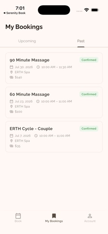 ERTH Wellness & Spa iPhone screenshot