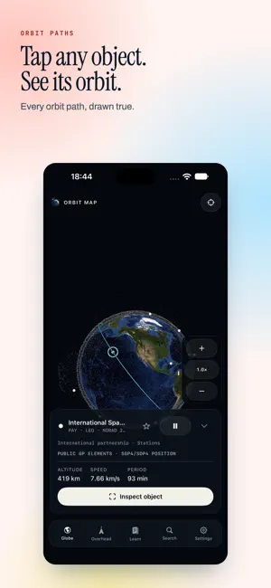 Orbit Map: Satellite Tracker screenshot 3