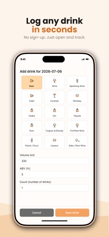 Mindrink: Alcohol Tracker Screenshot 3 of 7