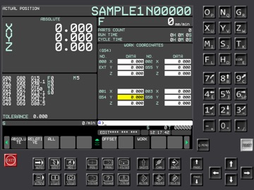 Fanuc CNC Simulator iPad screenshot