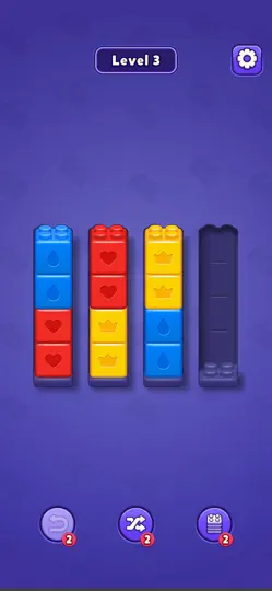 Скриншот Colorful Sort - Block Puzzle на iPhone 6