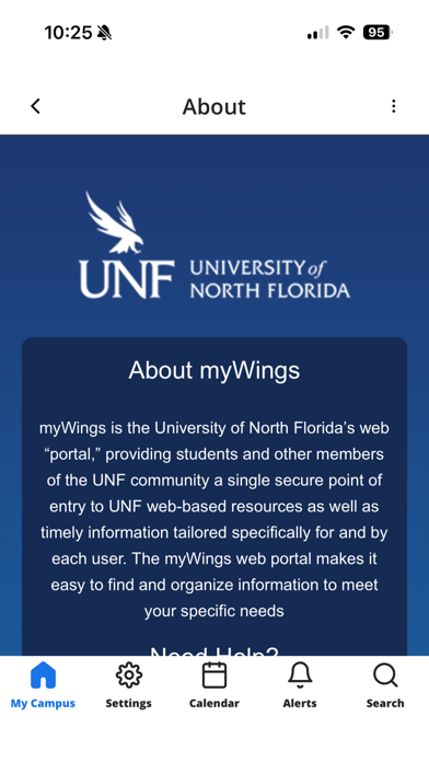 UNF Mobile (myWings) Screenshot 1 of 4