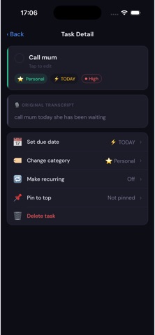 NoteChirp - Voice Task & Lists Screenshot 3 of 5