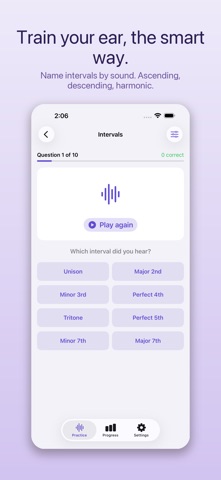 AuralWise: Ear Training iPhone screenshot