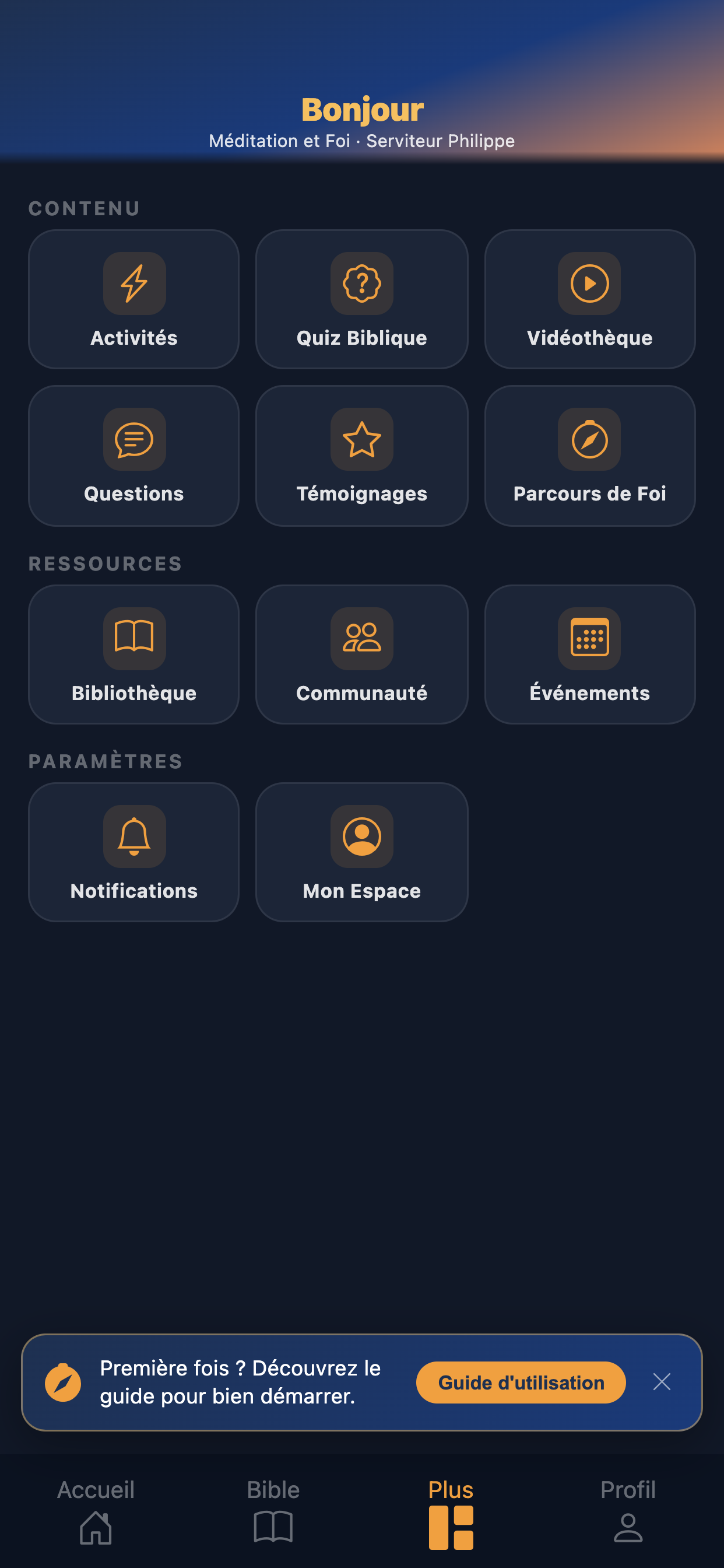 Bonjour — Méditation et Foi screenshot 4