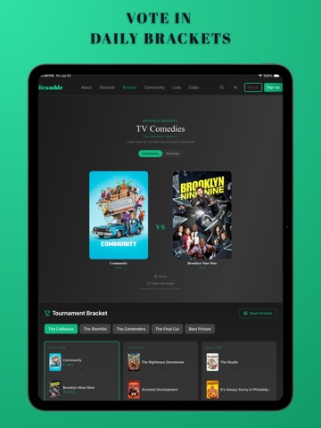 Bramble Movies iPad screenshot