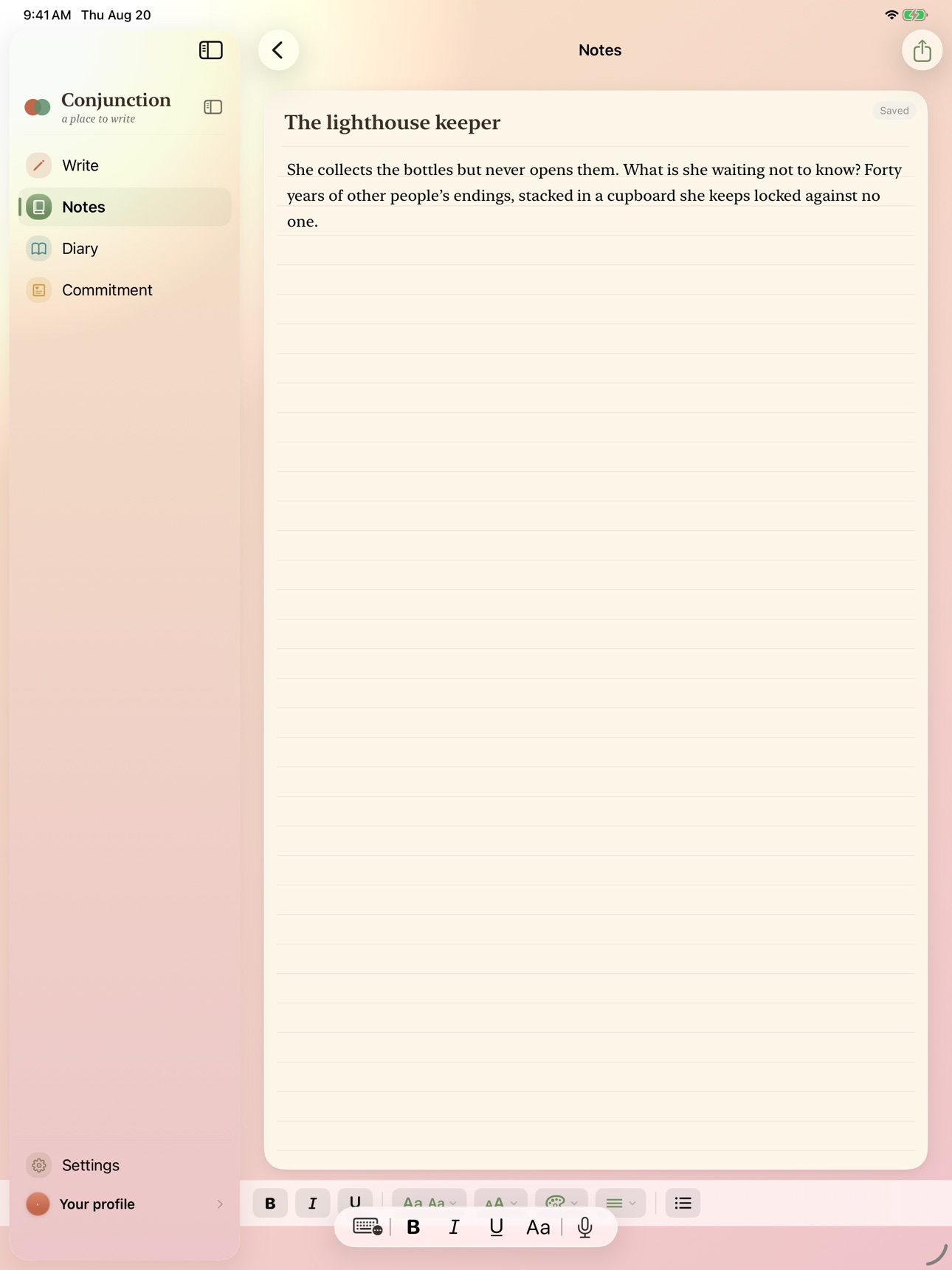 Screenshot 7 of Conjunction Writing