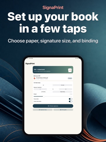 SignaPrint: PDF Imposition iPad screenshot