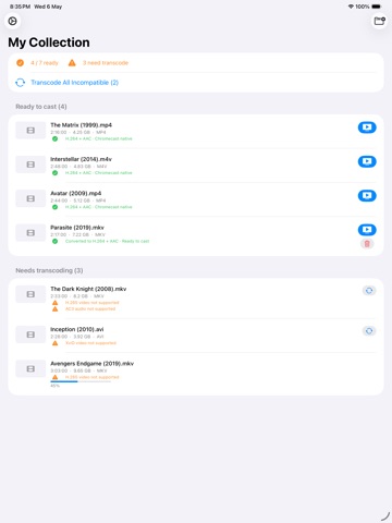 Chromecast Converter iPad screenshot