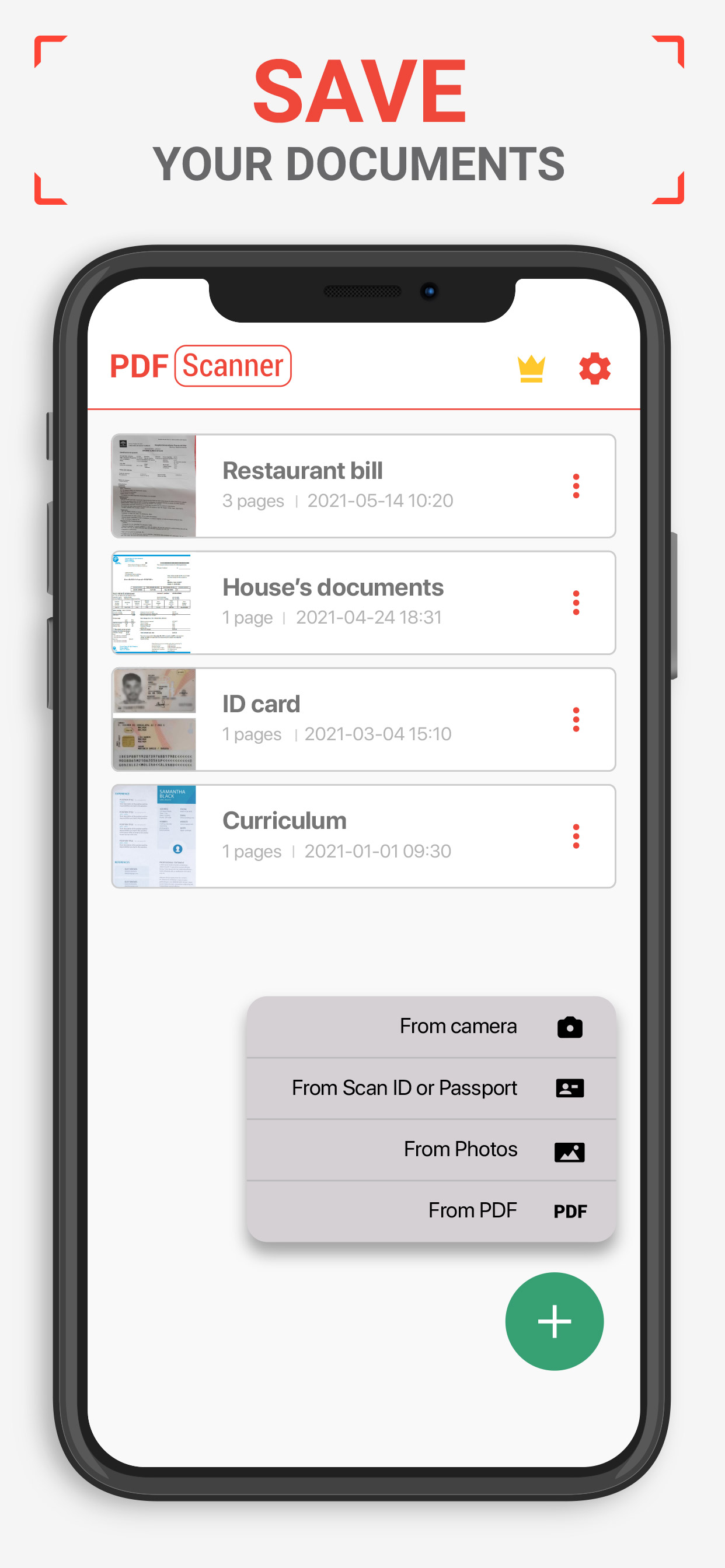 PDF Scanner - Notes text files