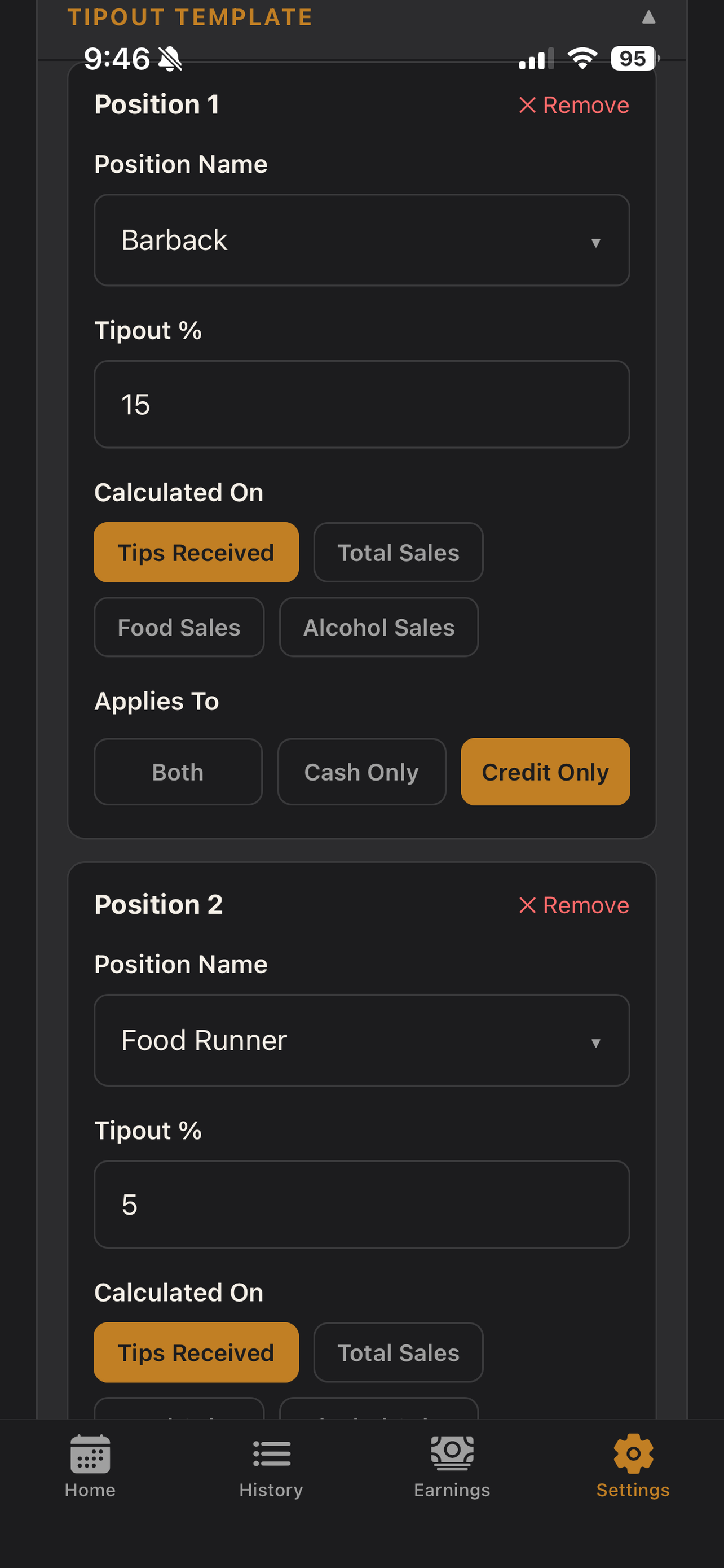 TipTrackr: FoH Tip Tracking screenshot 7