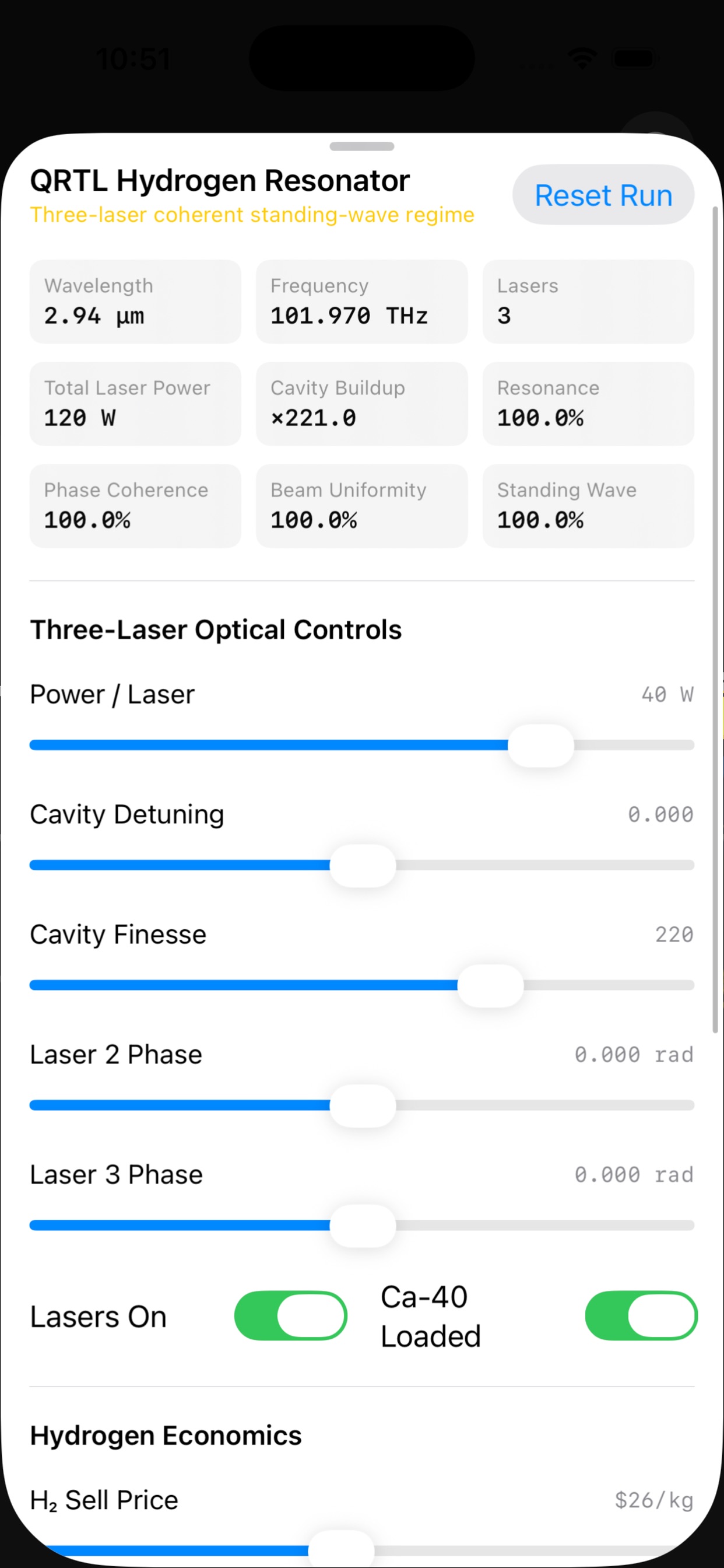 Screenshot 2 of QRTL Hydrogen Resonator