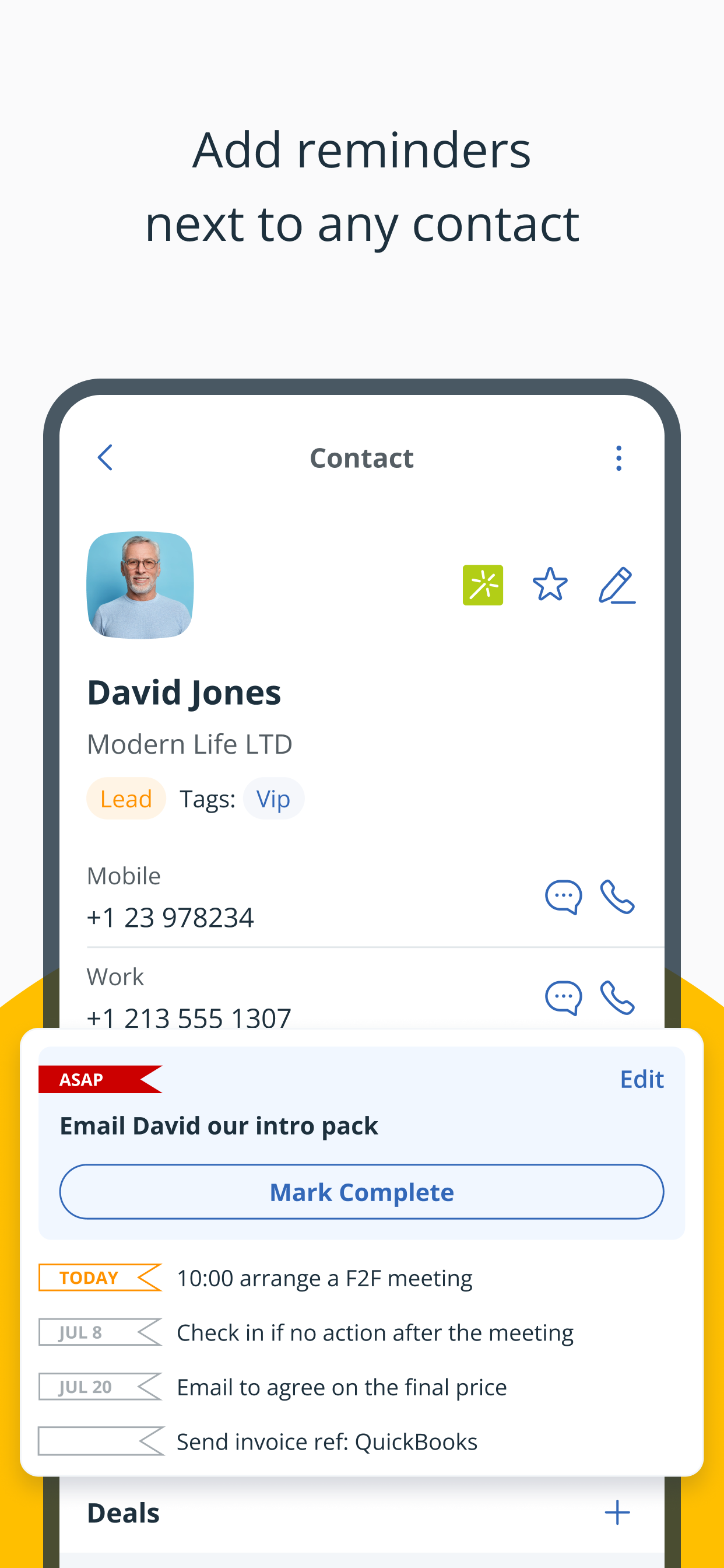 OnePageCRM - Simple CRM System