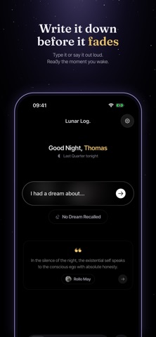 Lunar Log: Dream Journal screenshot
