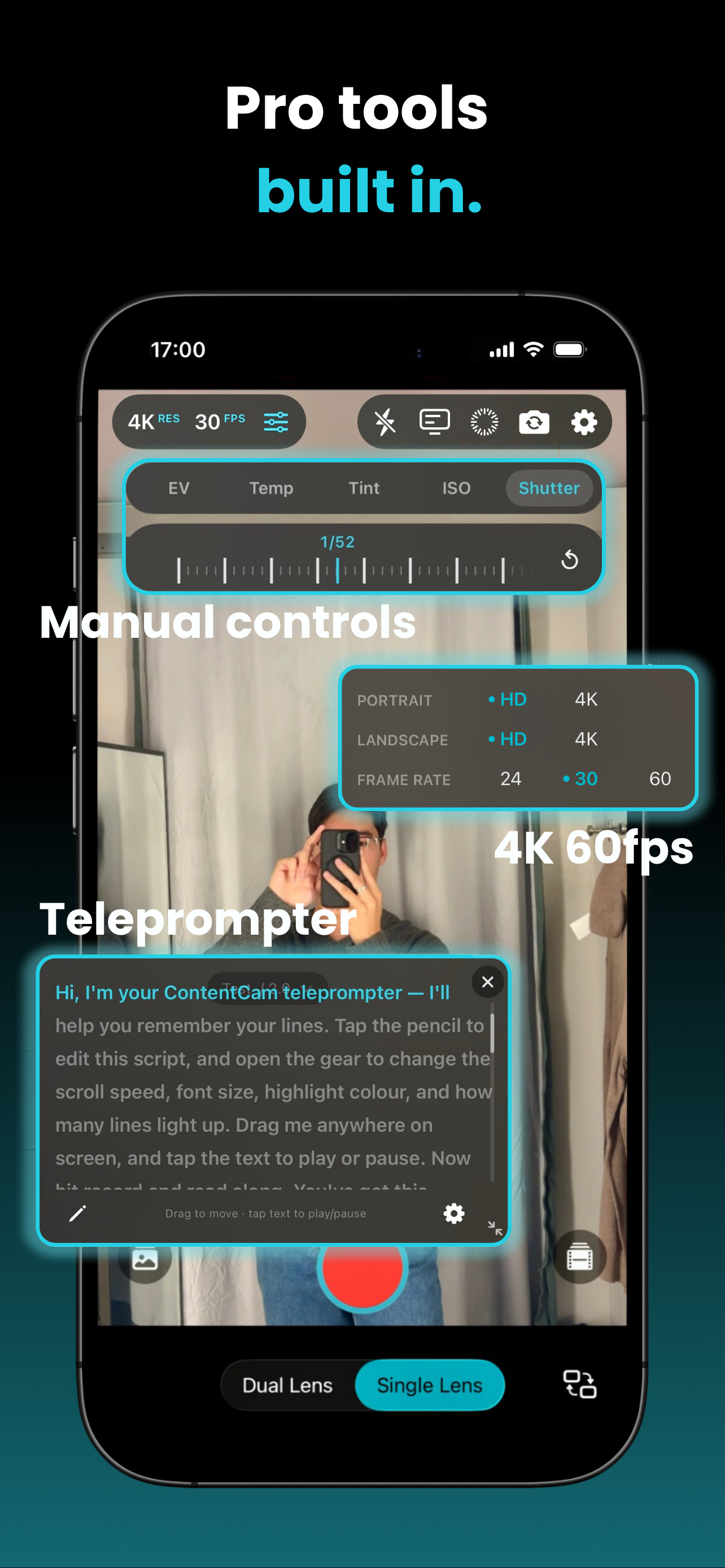 ContentCam: Dual Camera Video screenshot 5
