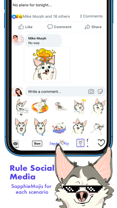 SapphieMoji - Sapphie Pomsky Screenshot