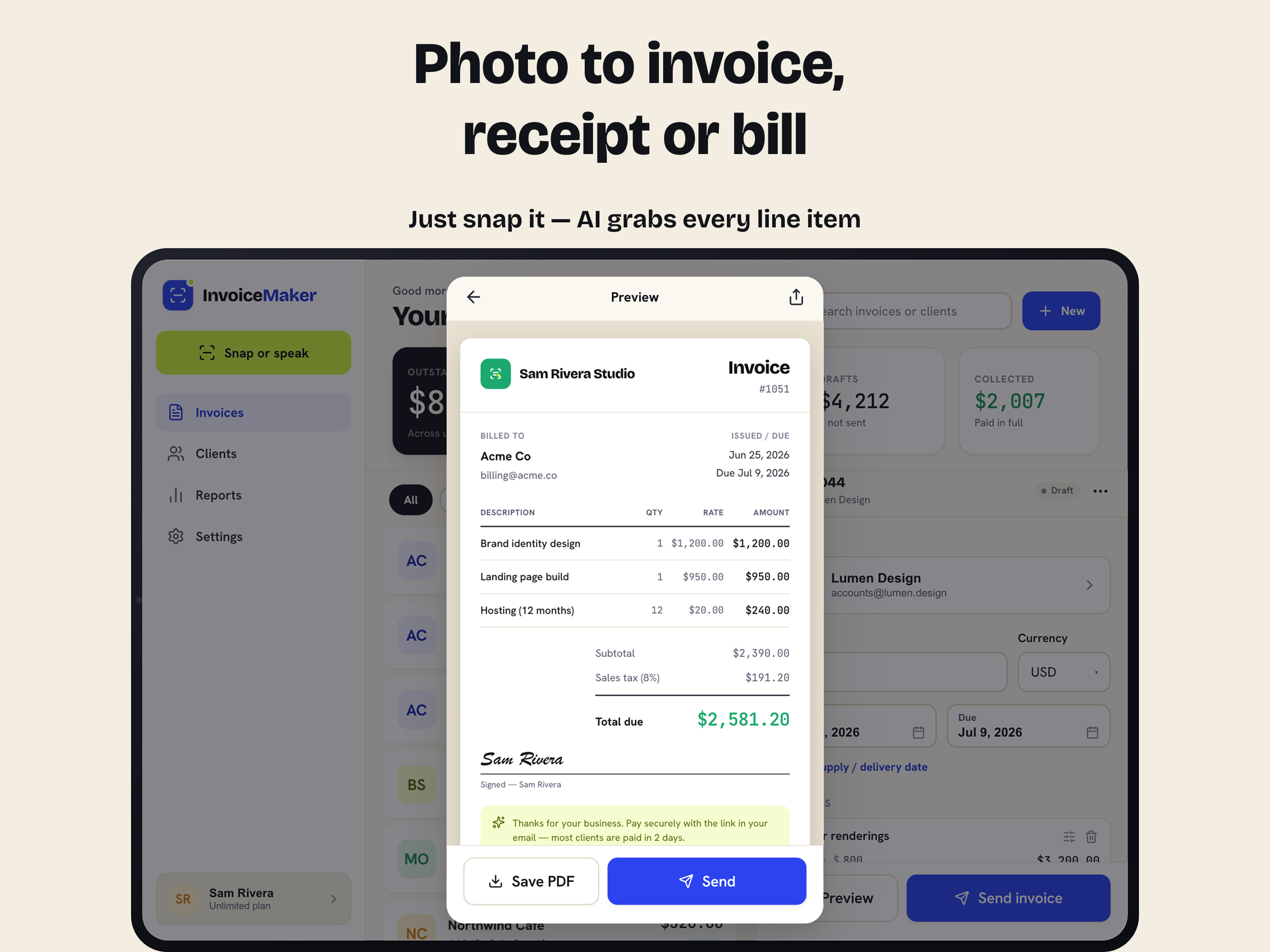 Invoice Maker, Receipt & Bill screenshot 12