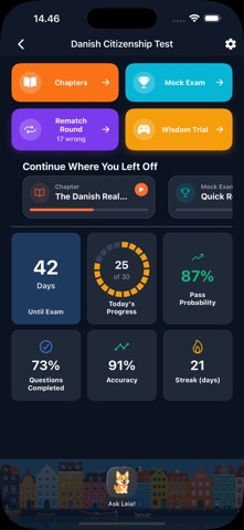 Danify, Danish Exam Prep screenshot