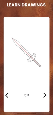 How to draw Weapons by Steps Screenshot 3 of 6