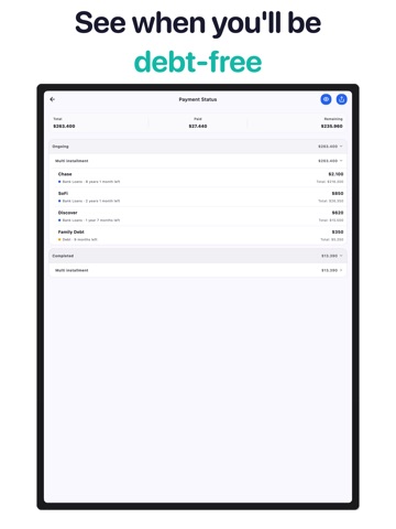 Ödedimmi - Payment Planner iPad screenshot