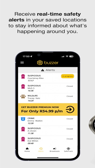 Buzzer - Community Safety Screenshot