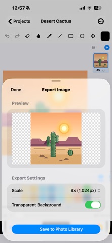 Simple Pixel Art Maker iPhone screenshot