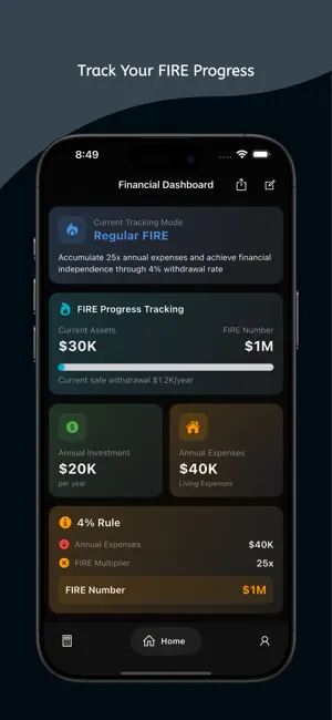 Fire Path – FIRE Calculator screenshot 1
