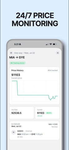 Reflight - Flight Savings iPhone screenshot