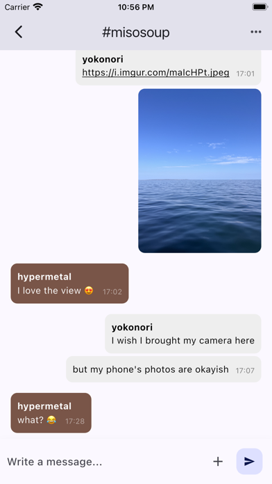 Goguma IRC Screenshot