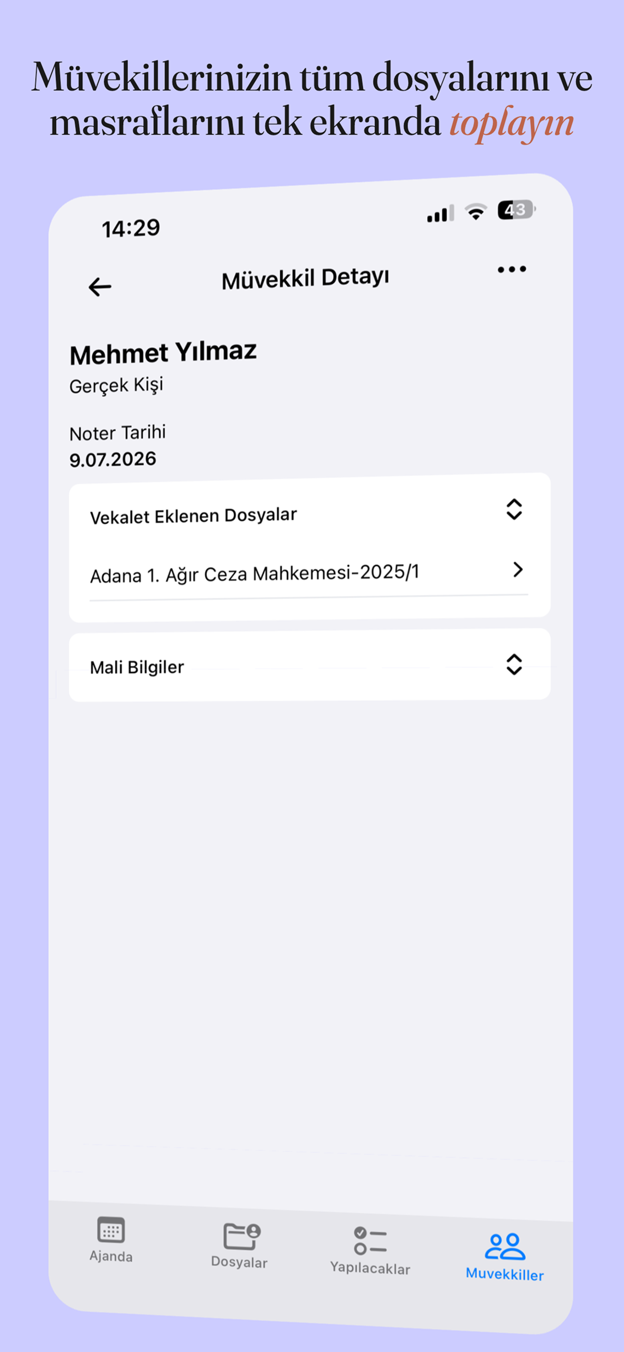 Tüze: Avukat Dava Takip screenshot 5