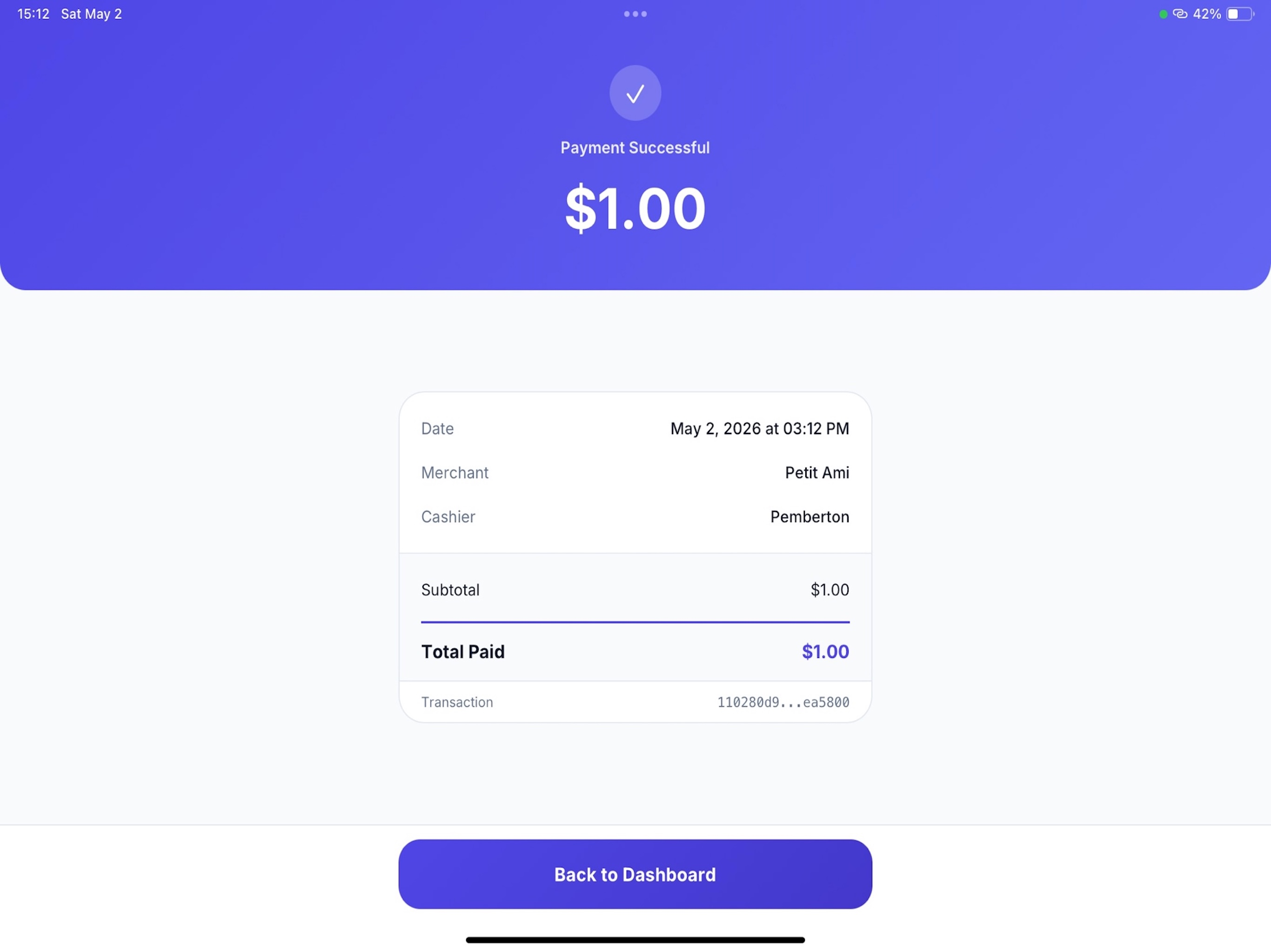 GreenPay Cashier