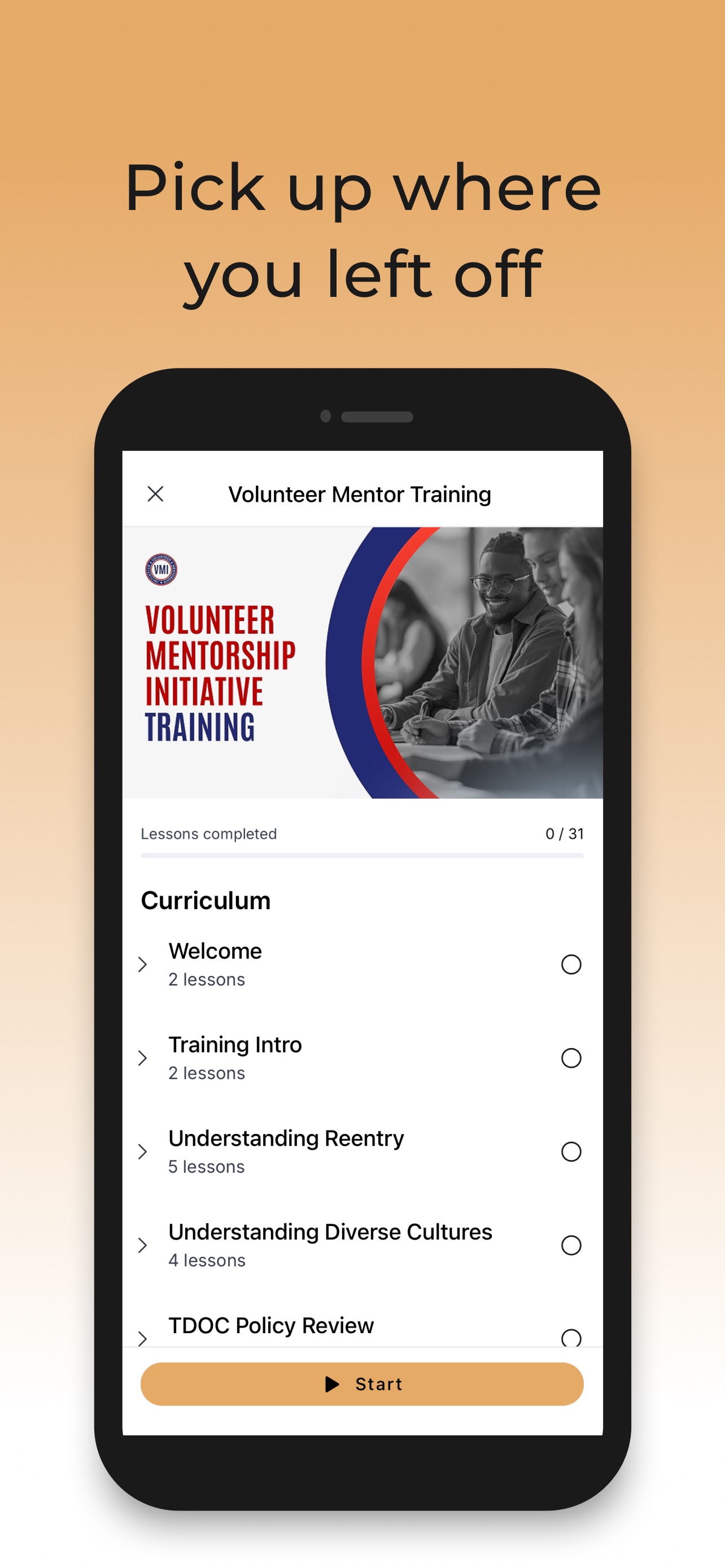 Screenshot 2 of VMI Mentors