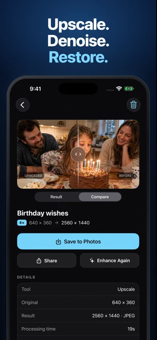 Local Photo Upscaler App Store search result