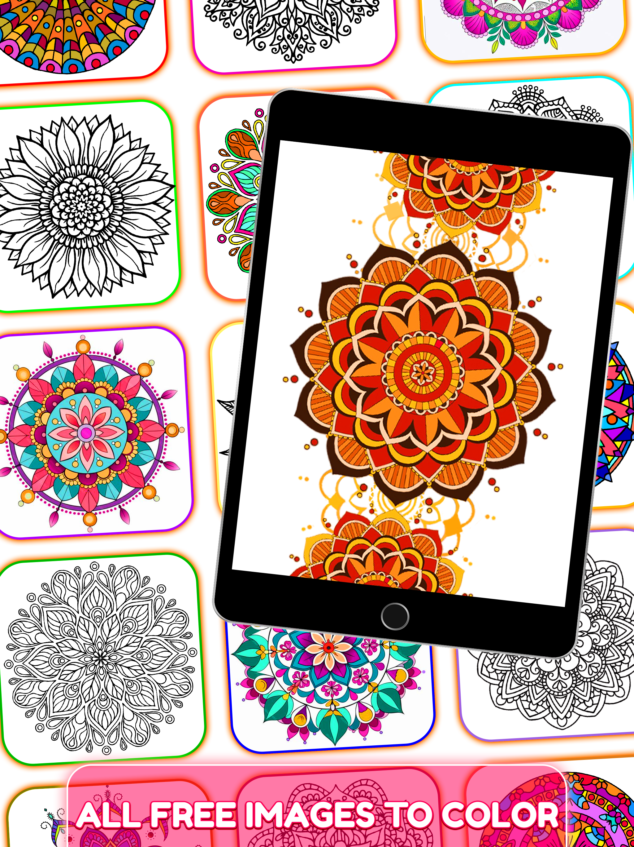 Mandala Color by Number Book screenshot 12