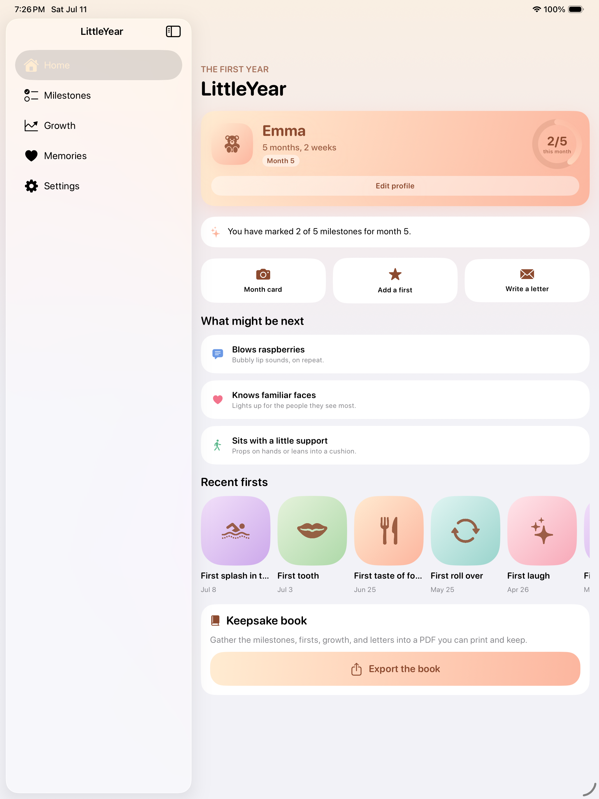 LittleYear: Baby Firsts screenshot 7