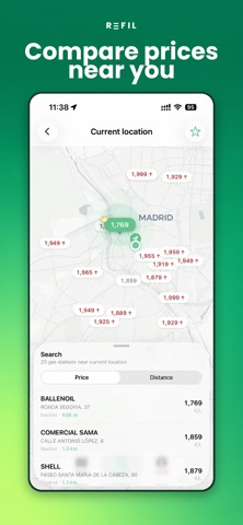 Refil - Fuel Prices & EV iPhone screenshot 2