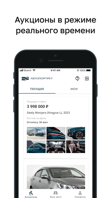 Автопортрет Аукцион app screenshot