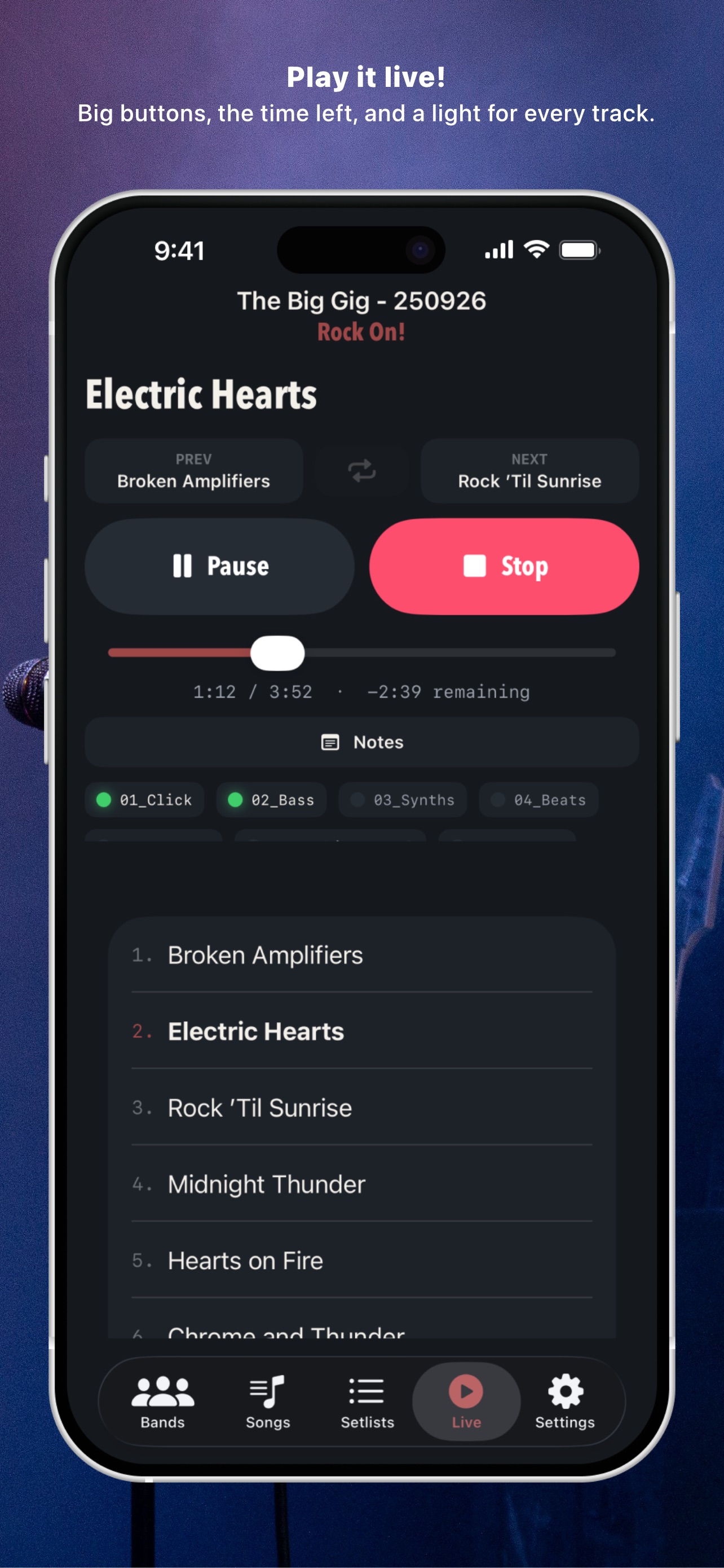 Screenshot 1 of Simple Backing Tracks