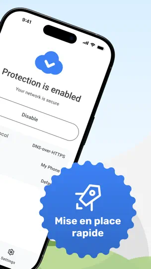 Capture d'écran de AdGuard DNS sur iPhone 2