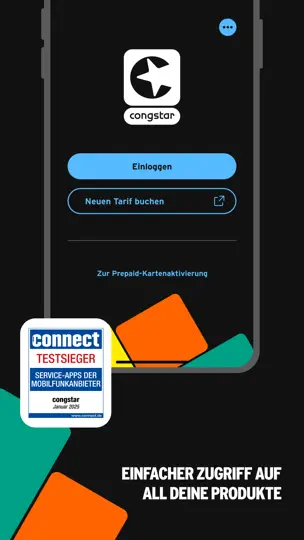 Screenshot von Congstar auf dem iPhone 1