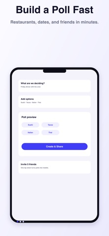 DinePoll screenshot