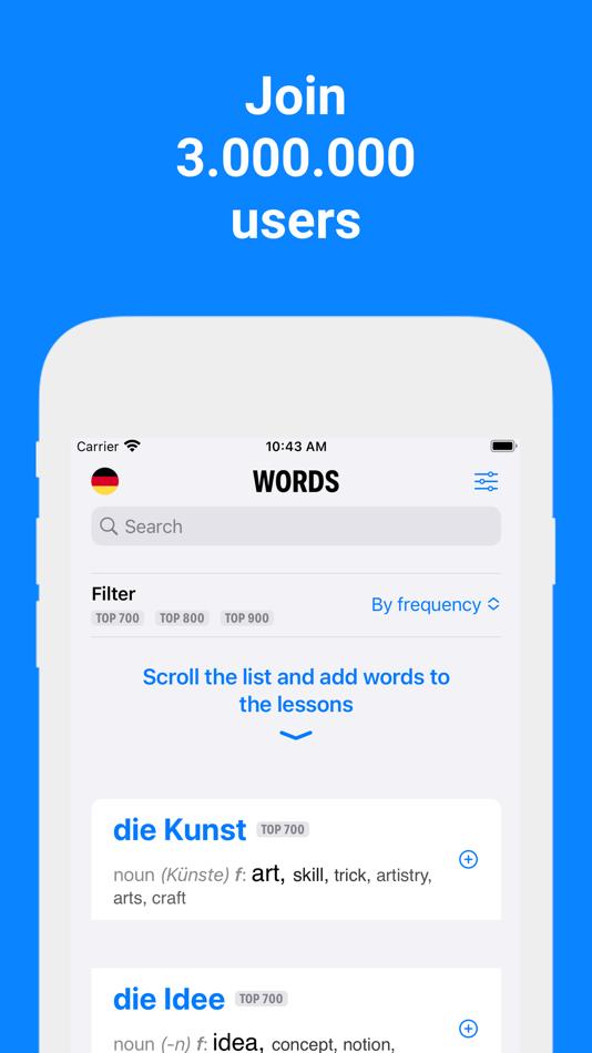 #5. Words - Learn Languages Fast (iOS) Ved: Andrey Lebedev
