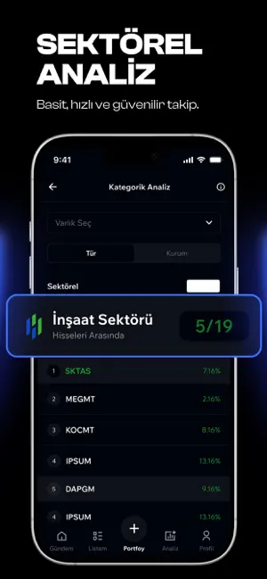 Portfoy: Kripto, Borsa & Hisse iPhone screenshot 6