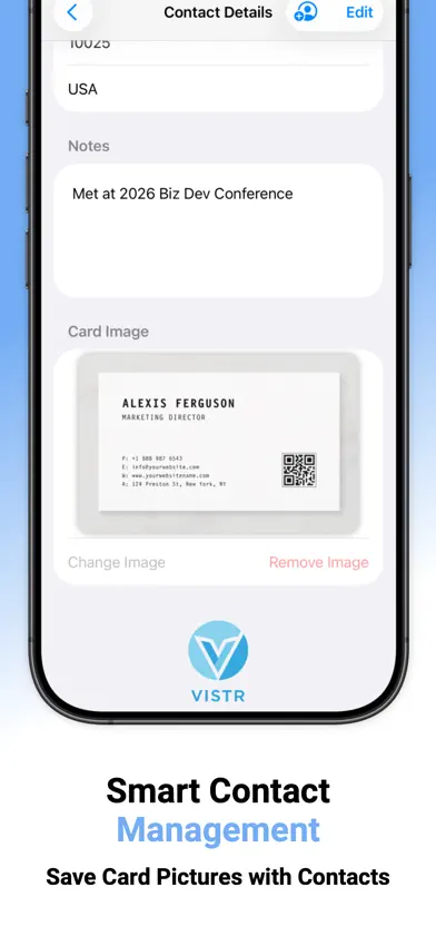 Vistr Business Card Scanner screenshot 5